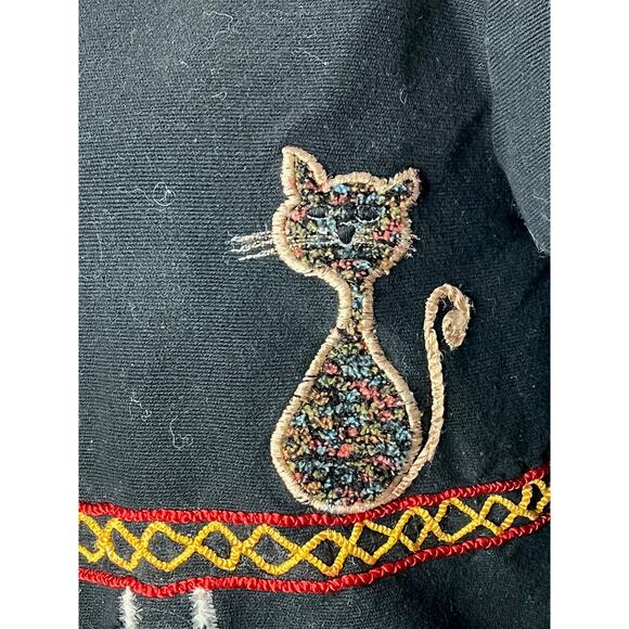Jacket embroidered cat funky glass buttons - Picture 6 of 13